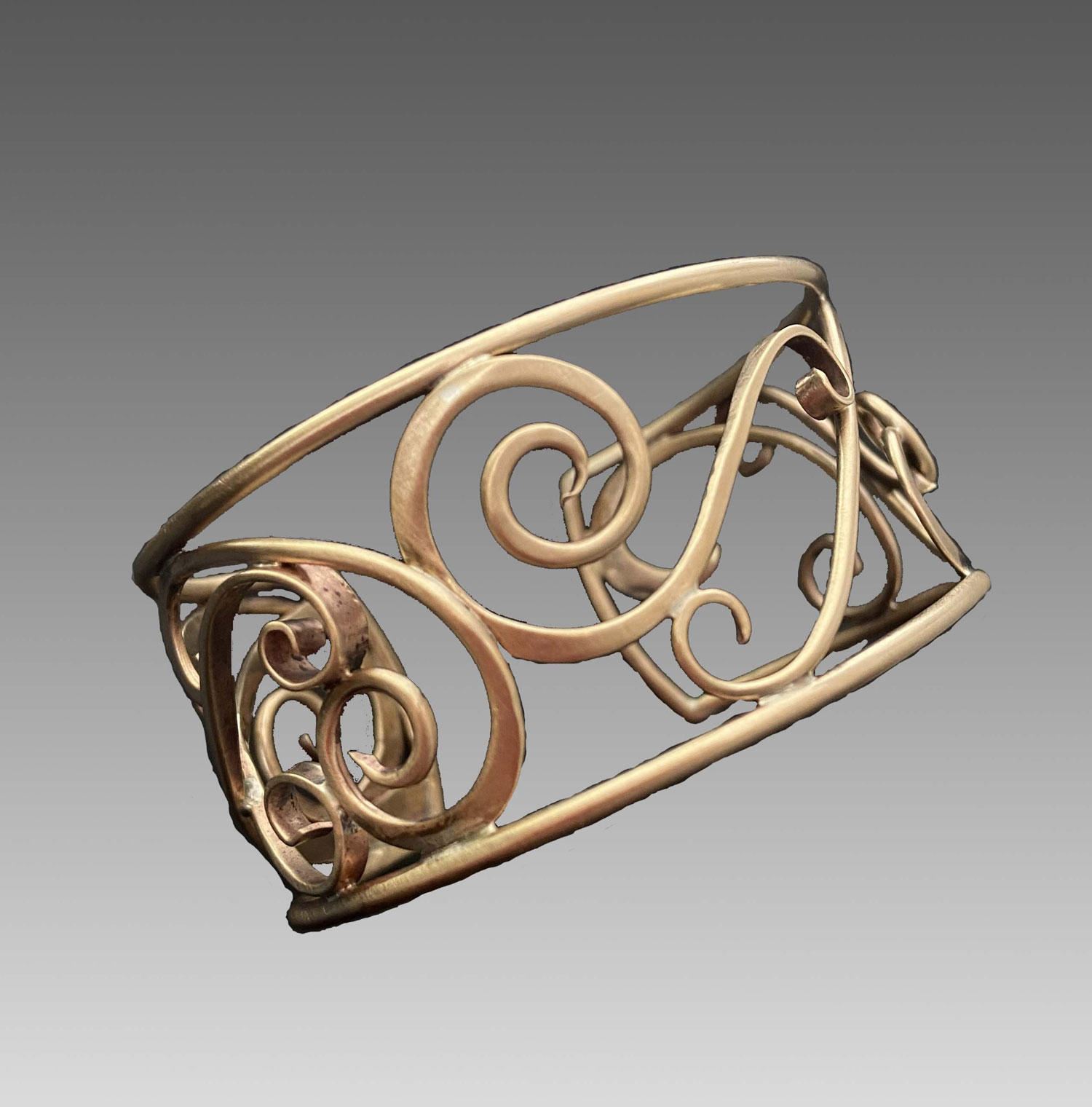 photo of Forged Wire bracelet cuff for Jewelry 3 class